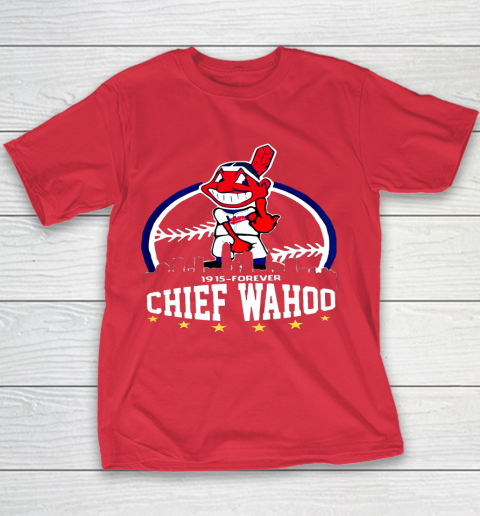 Chief Wahoo distressed Cleveland Youth T-Shirt 7