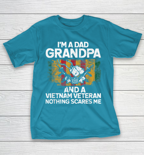 Grandpa Funny Gift Apparel  I'm A Dad Grandpa Vietnam Veteran Fathers Day T-Shirt 17