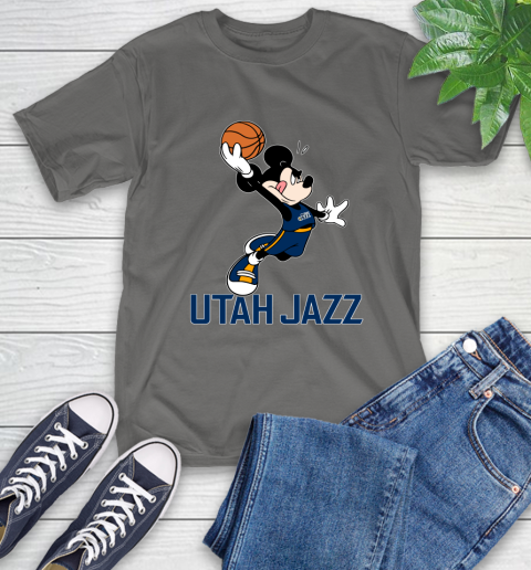 NBA Basketball Utah Jazz Cheerful Mickey Mouse Shirt T-Shirt 10