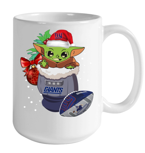 New York Giants Christmas Baby Yoda Star Wars Funny Happy NFL Color Changing Mug 15oz 2