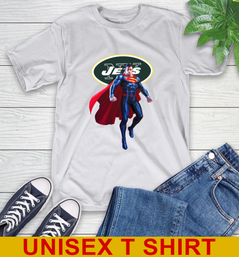 NFL Superman DC Sports Football New York Jets T-Shirt 12