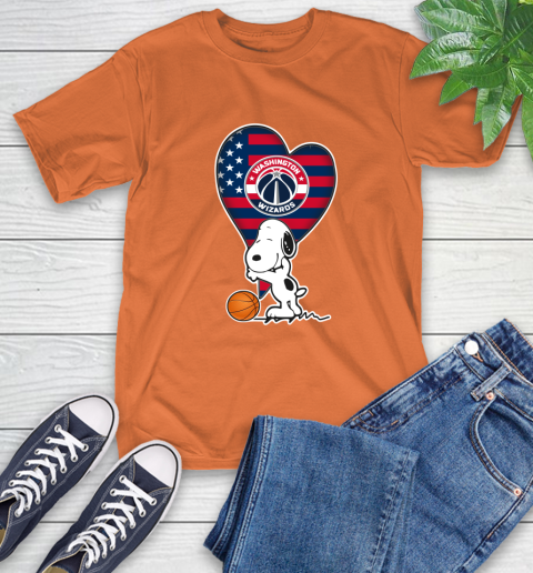 Washington Wizards NBA Basketball The Peanuts Movie Adorable Snoopy T-Shirt 5
