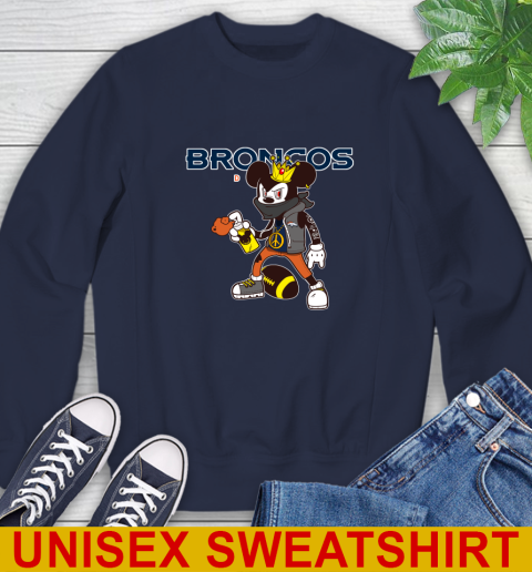 Denver Broncos NFL Football Mickey Peace Sign Sports Sweatshirt 4 Denver Broncos NFL Football Mickey Peace Sign Sports Sweatshirt - Image 4