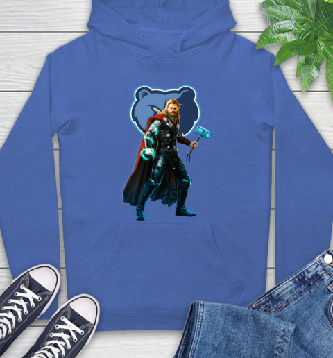 NBA Thor Avengers Endgame Basketball Memphis Grizzlies Hoodie 9