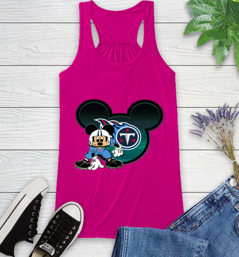 NFL Tennessee Titans Mickey Mouse Disney Football T Shirt Racerback Tank 8