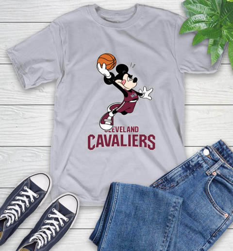 NBA Basketball Cleveland Cavaliers Cheerful Mickey Mouse Shirt T-Shirt 6