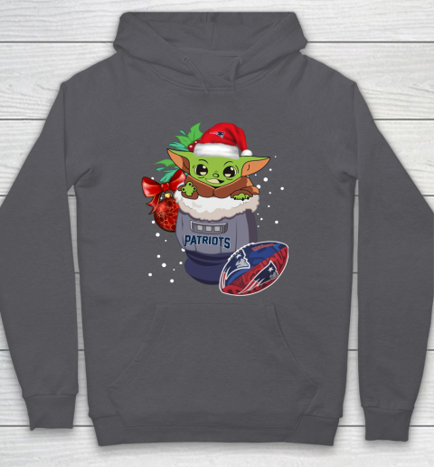 New England Patriots Christmas Baby Yoda Star Wars Funny Happy NFL Hoodie 7