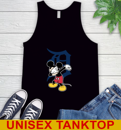 Detroit Tigers MLB Baseball Dabbing Mickey Disney Sports Tank Top 3 Detroit Tigers MLB Baseball Dabbing Mickey Disney Sports Tank Top - Image 3