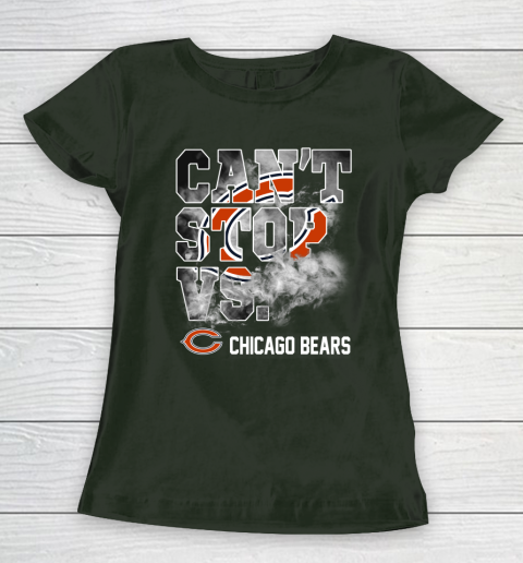NFL Chicago Bears Can't Stop Vs Women's T-Shirt 4