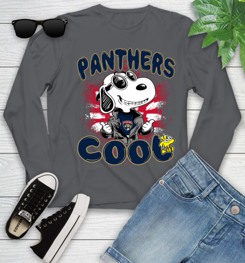 NHL Hockey Florida Panthers Cool Snoopy Shirt Youth Long Sleeve 8