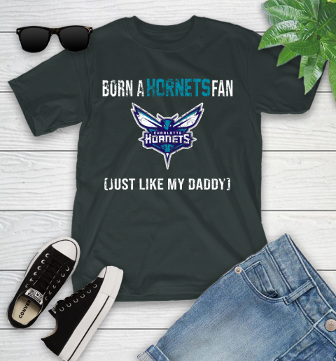 NBA Charlotte Hornets Loyal Fan Just Like My Daddy Basketball Shirt Youth T-Shirt 5