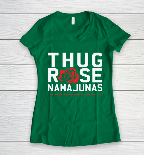 Thug Rose Namajunas Classic Women's V-Neck T-Shirt 3