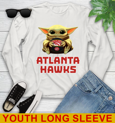 NBA Basketball Atlanta Hawks Star Wars Baby Yoda Shirt 133