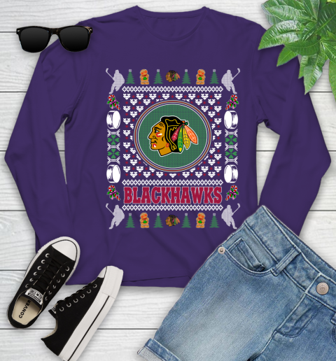 Chicago Blackhawks Merry Christmas NHL Hockey Loyal Fan Ugly Shirt 127
