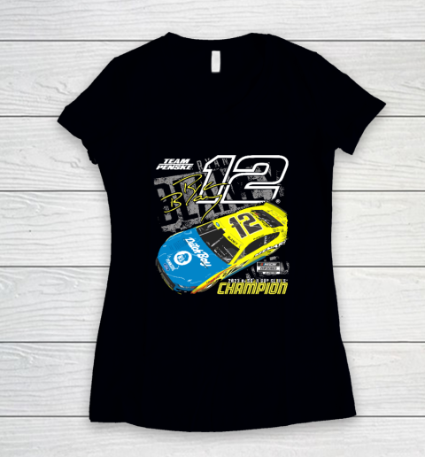 Ryan Blaney Championship For Fan Women's V-Neck T-Shirt