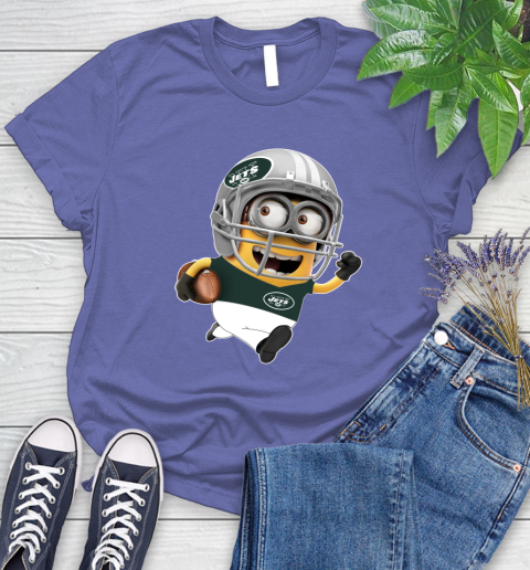 NFL New York Jets Minions Disney Football Sports Women's T-Shirt 11