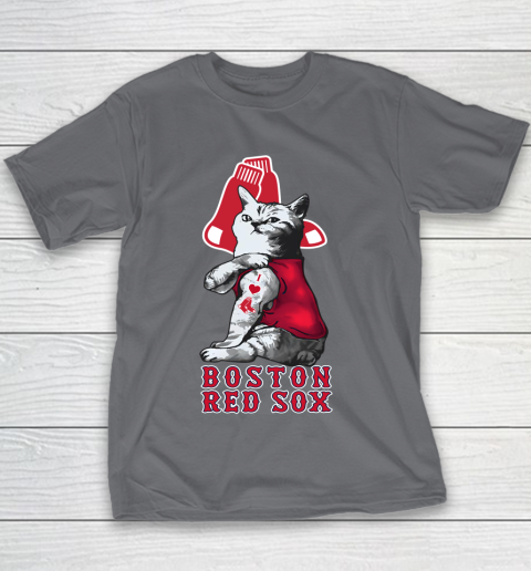 MLB Baseball My Cat Loves Boston Red Sox Youth T-Shirt 5