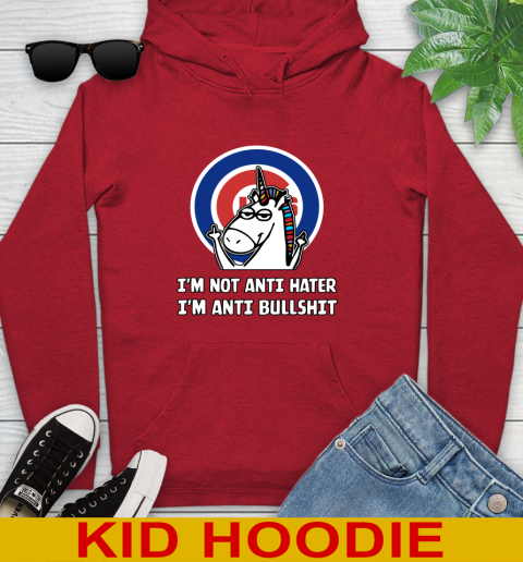 Chicago Cubs MLB Baseball Unicorn I'm Not Anti Hater I'm Anti Bullshit Youth Hoodie 12 Chicago Cubs MLB Baseball Unicorn I'm Not Anti Hater I'm Anti Bullshit Youth Hoodie - Image 12