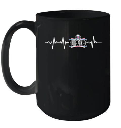 LA Clippers NBA Basketball Heart Beat Shirt Ceramic Mug 15oz