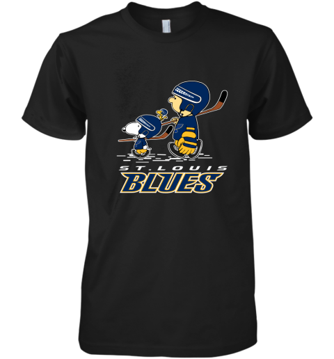 Let's Play St. Louis Blues Ice Hockey Snoopy NHL Premium Men's T-Shirt