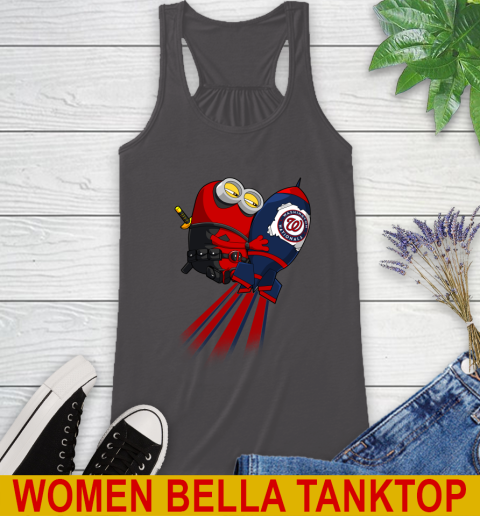 MLB Baseball Washington Nationals Deadpool Minion Marvel Shirt Racerback Tank 10