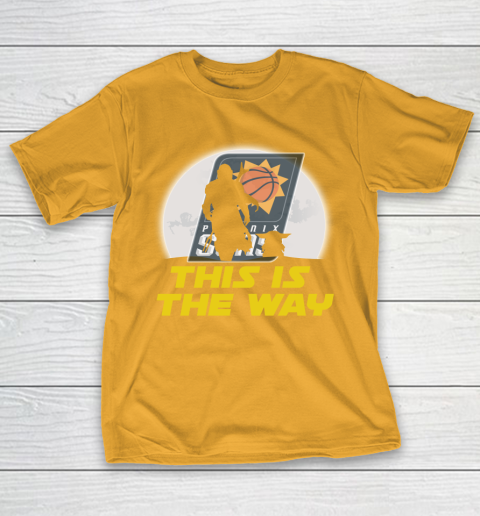 Phoenix Suns NBA Basketball Star Wars Yoda And Mandalorian This Is The Way T-Shirt 2