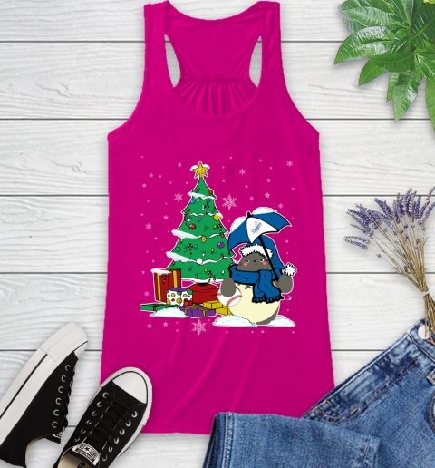 Los Angeles Dodgers MLB Baseball Cute Tonari No Totoro Christmas Sports Racerback Tank 7
