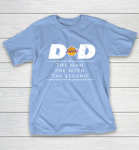 Los Angeles Lakers NBA Basketball Dad The Man The Myth The Legend T-Shirt 10