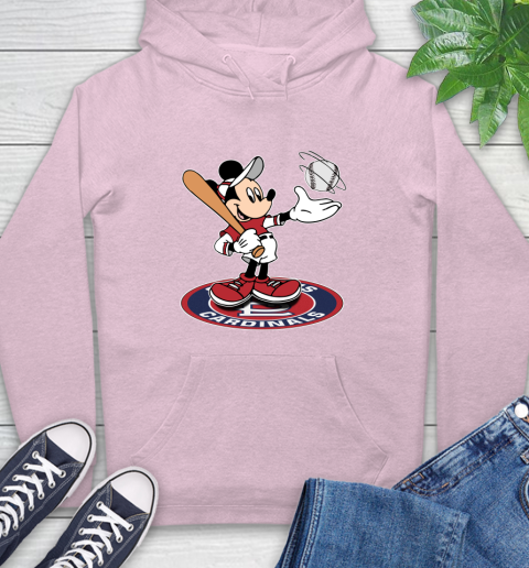 MLB Baseball St.Louis Cardinals Cheerful Mickey Disney Shirt Hoodie 10