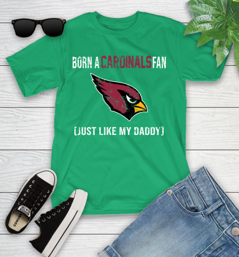 NFL Arizona Cardinals Football Loyal Fan Just Like My Daddy Shirt Youth T-Shirt 7