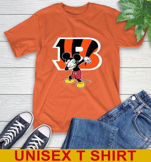 Cincinnati Bengals NFL Football Dabbing Mickey Disney Sports T-Shirt 5