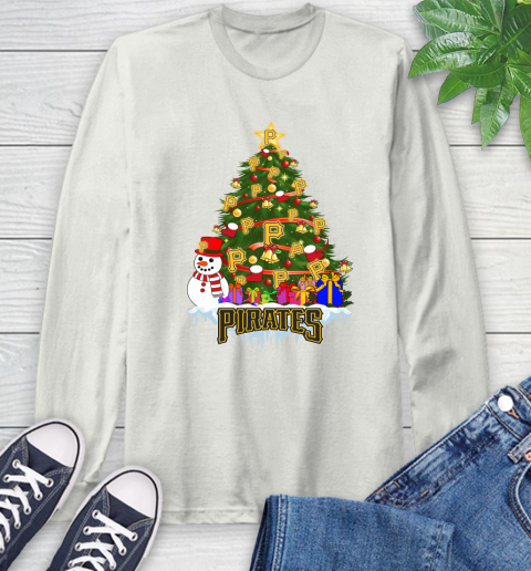 Pittsburgh Pirates Merry Christmas MLB Baseball Sports Long Sleeve T-Shirt 12