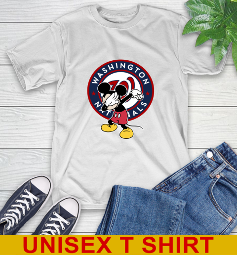 Washington Nationals MLB Baseball Dabbing Mickey Disney Sports T-Shirt