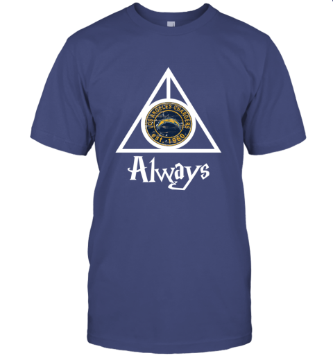 Always Love The Los Angeles Chargers x Harry Potter Mashup NFL auwn always love the los angeles chargers x harry potte classic t shirt 2 front purple