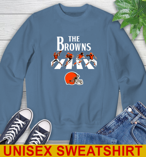 NFL Football Cleveland Browns The Beatles Rock Band Shirt Sweatshirt 10