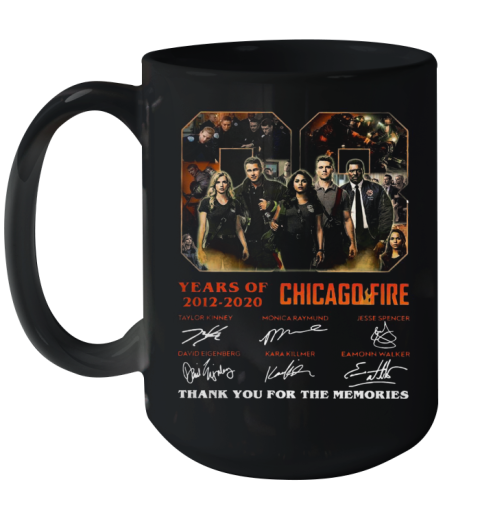 08 Year Of 2012 2020 Chicago Fire Thank You For The Memories Signature Ceramic Mug 15oz