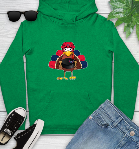 Washington Capitals Turkey Thanksgiving Day Youth Hoodie 7