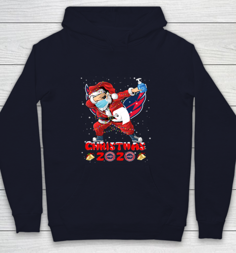 Washington Capitals Funny Santa Claus Dabbing Christmas 2020 NHL Youth Hoodie 2