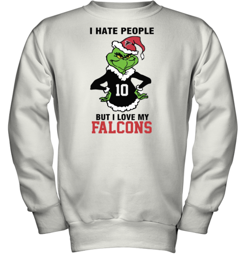 I Hate People But I Love My Falcons Atlanta Falcons NFL Teams Youth Sweatshirt