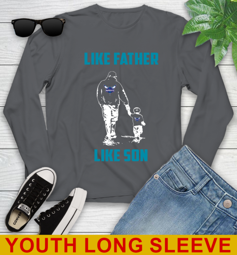 Charlotte Hornets NBA Basketball Like Father Like Son Sports Youth Long Sleeve 9