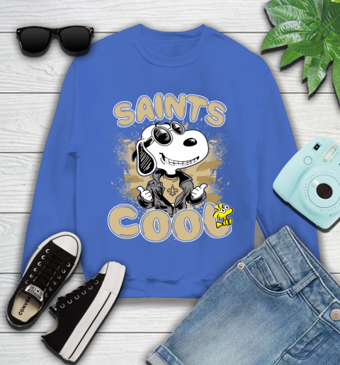 NFL Football New Orleans Saints Cool Snoopy Shirt Youth Sweatshirt 5