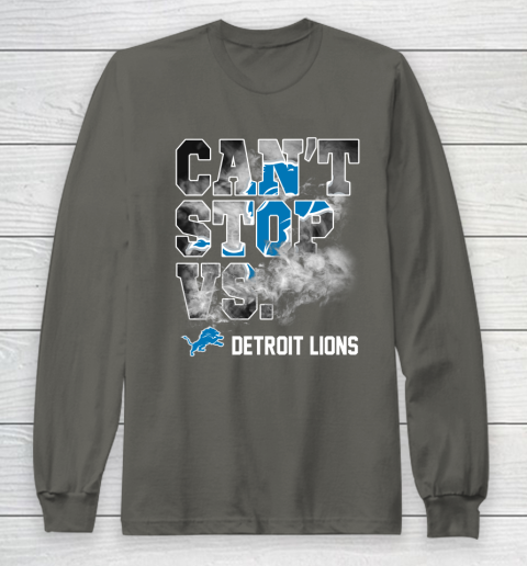 NFL Detroit Lions Can't Stop Vs Long Sleeve T-Shirt 5