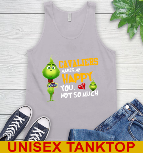NBA Cleveland Cavaliers Makes Me Happy You Not So Much Grinch Basketball Sports Tank Top 3