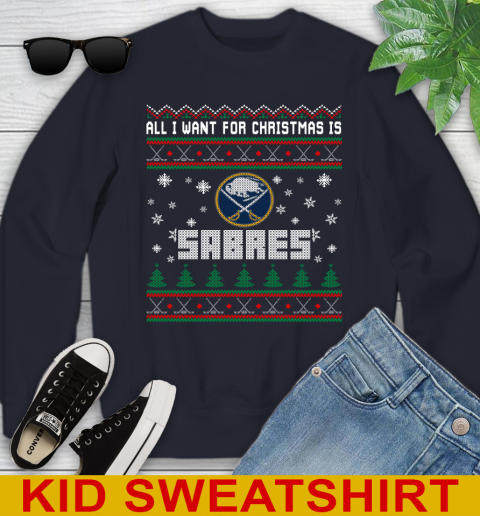 Buffalo Sabres NHL Hockey All I Want For Christmas Is My Team Sports 110