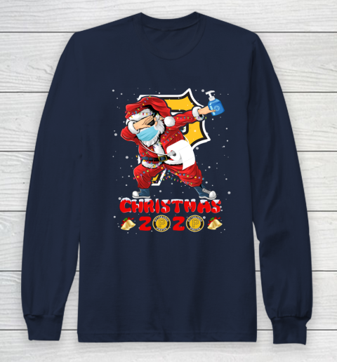 Pittsburgh Pirates Funny Santa Claus Dabbing Christmas 2020 MLB Long Sleeve T-Shirt 2