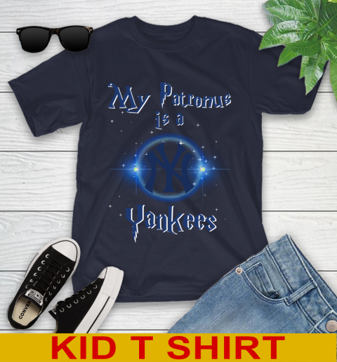 MLB Baseball Harry Potter My Patronus Is A New York Yankees Youth T-Shirt 2