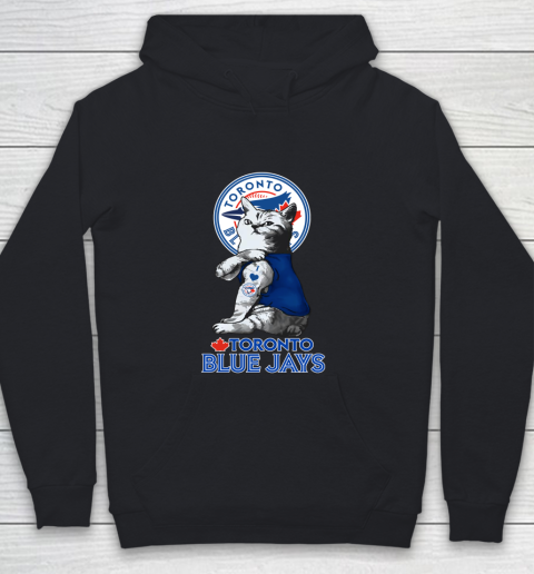 MLB Baseball My Cat Loves Toronto Blue Jays Youth Hoodie