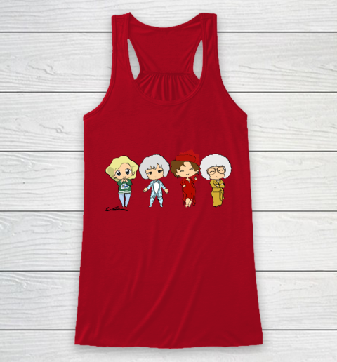 The Golden Girls  Chibis Racerback Tank 4