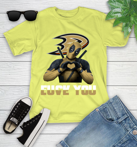 NHL Deadpool Love You Fuck You Hockey Sports Youth T-Shirt 10