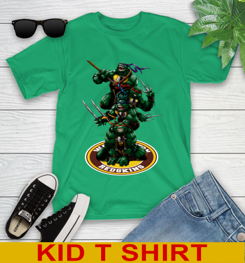 NFL Football Washington Redskins Teenage Mutant Ninja Turtles Shirt Youth T-Shirt 6